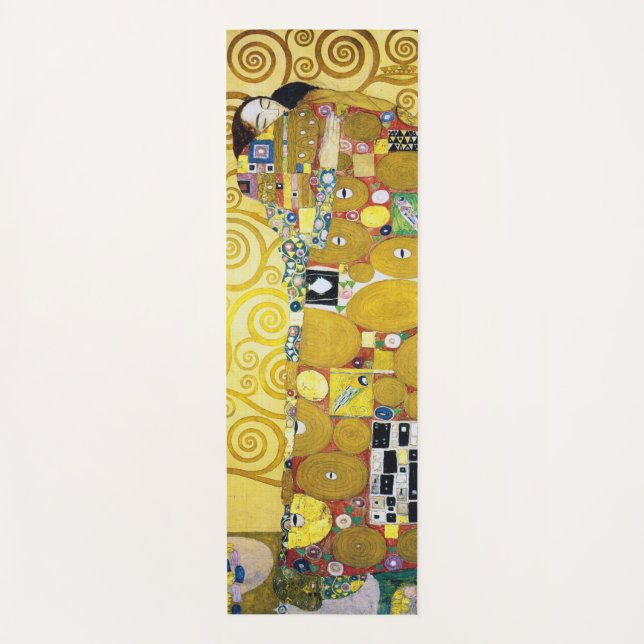 Tapete De Yoga A árvore da vida (detalhes), Klimt (Frente)