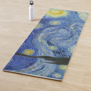 Tapete De Yoga A Noite Estrelada de Van Gogh