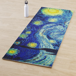 Tapete De Yoga A Noite Estrelada de Vincent Van Gogh