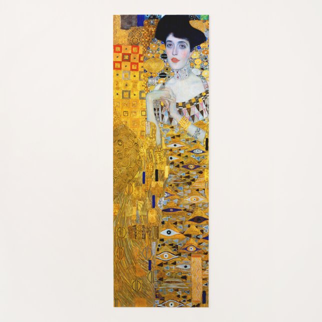 Tapete De Yoga A Senhora do Dourado, Gustav Klimt (Frente)