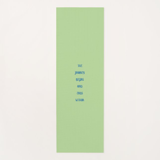 Tapete De Yoga A Viagem Começa...
 . Yoga Mat inspirador (Frente)