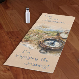 Tapete De Yoga A Vida É Uma Aventura