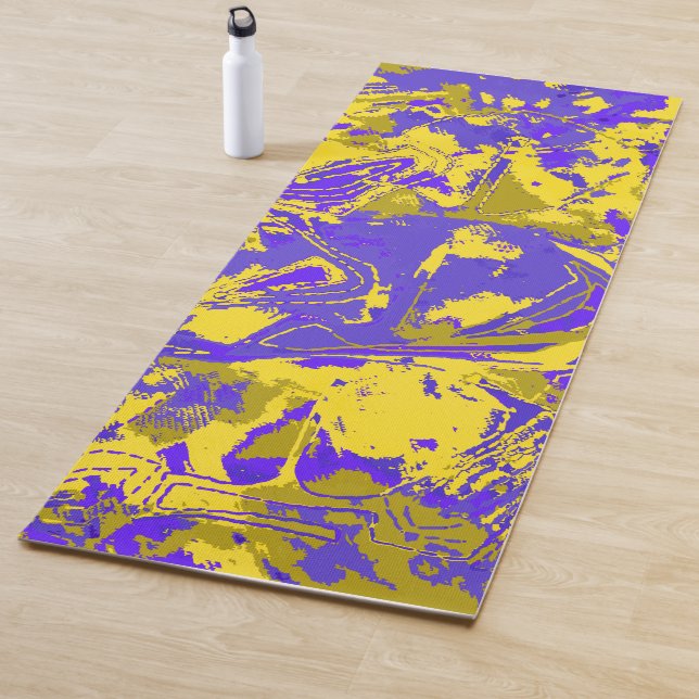 Tapete De Yoga Abstrack Exclusive Yellow Patterno Crossbody Bag (In Situ)