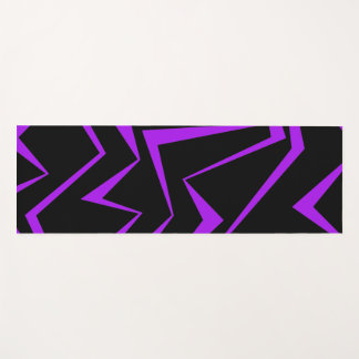 Tapete De Yoga Abstract, bold, vibrant geometric zigzag pattern