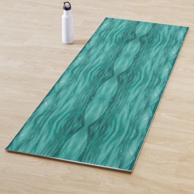 Tapete De Yoga Abstract teal water ripples pattern (In Situ)