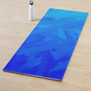 Tapete De Yoga Abstrato de gradiente azul