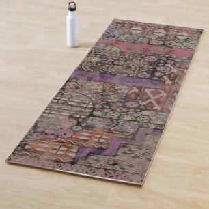 Tapete De Yoga Abstrato Ethno Pattern - Folclore Art 1