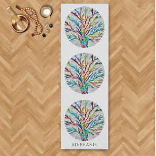 Tapete De Yoga Abstrato personalizado