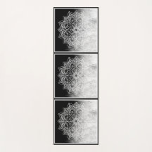 Abstrato preto personalizado Zen Mandala