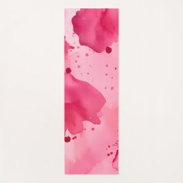 Tapete De Yoga Abstrato Rosa sobre Rosa