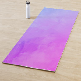 Tapete De Yoga Abstrato Watercolor roxo, púrpura, rosa,