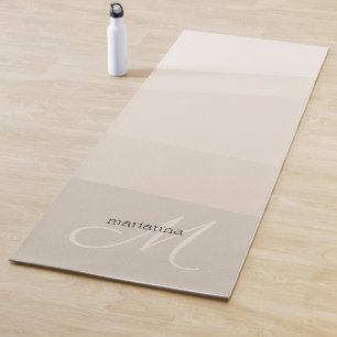 Tapete De Yoga Acalmando Vanilla Tones Geométricos