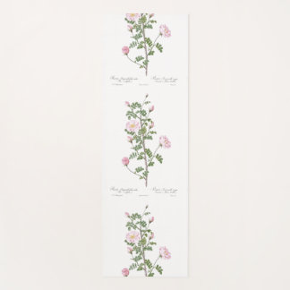 Tapete De Yoga Algodão Girly Flower rosa claro