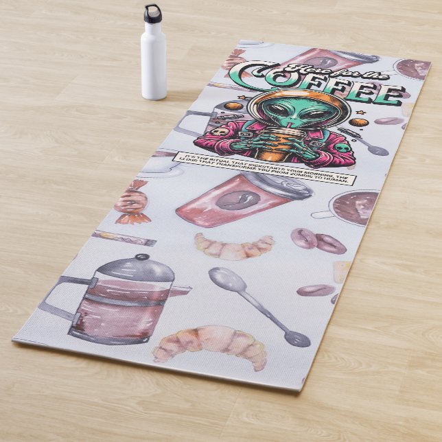 Tapete De Yoga Alienígena aqui pelo café (In Situ)