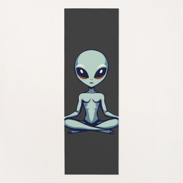 Tapete De Yoga Alienígena Zen (Frente)