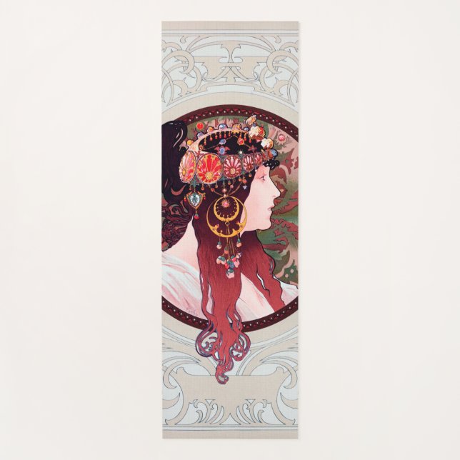 Tapete De Yoga Alphonse Mucha (Frente)