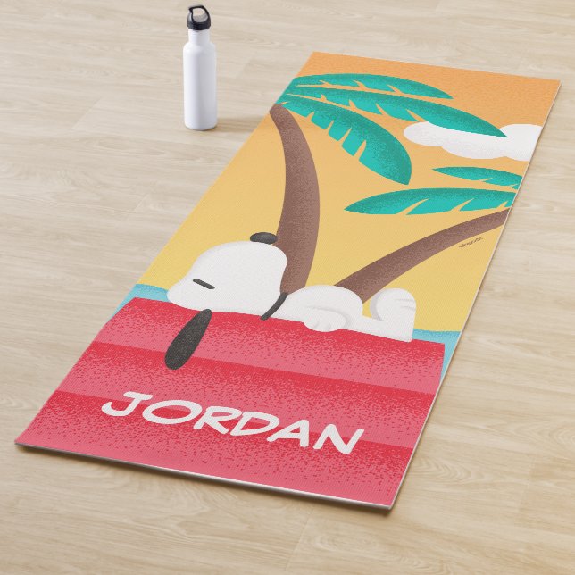 Tapete De Yoga Amendoins | Esnoopia Tropical | Adicione seu nome (In Situ)