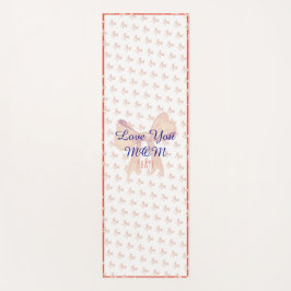 Tapete De Yoga Amo-Te Mãe A Trabalhar Dia de as mães Moderno Eleg