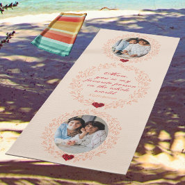 Tapete De Yoga Amo-Te, Mãe, Dia de as mães Da Tipografia Fotográf