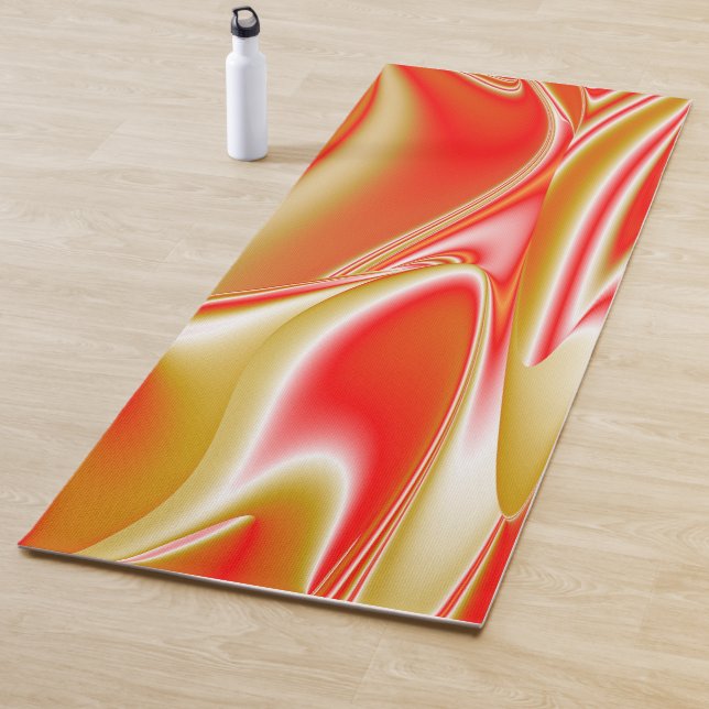 Tapete De Yoga Amor e Abstrato 3D Rainbowart Dourado (In Situ)