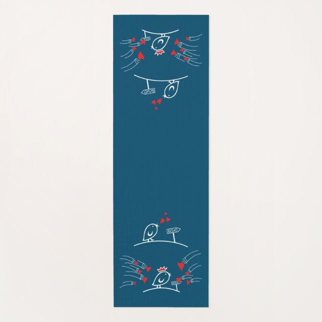 Tapete De Yoga AMOR ECHO - Cômica Birds Tweetlercools 2 (Frente)