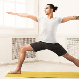 Tapete De Yoga âncoras amarelas