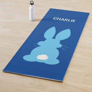 Tapete De Yoga Animal bonito personalizado do coelho silhueta