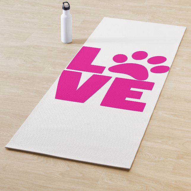 Tapete De Yoga Animal Paw Print Yoga Mat – LOVE Design (In Situ)