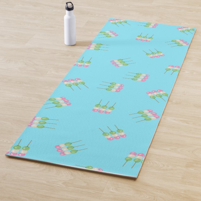 Tapete De Yoga Anime Blue Pastel Dango Yoga Mat (In Situ)