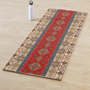 Tapete De Yoga Antiguamente Vermelho Turco Vermelho Turco - Rug K