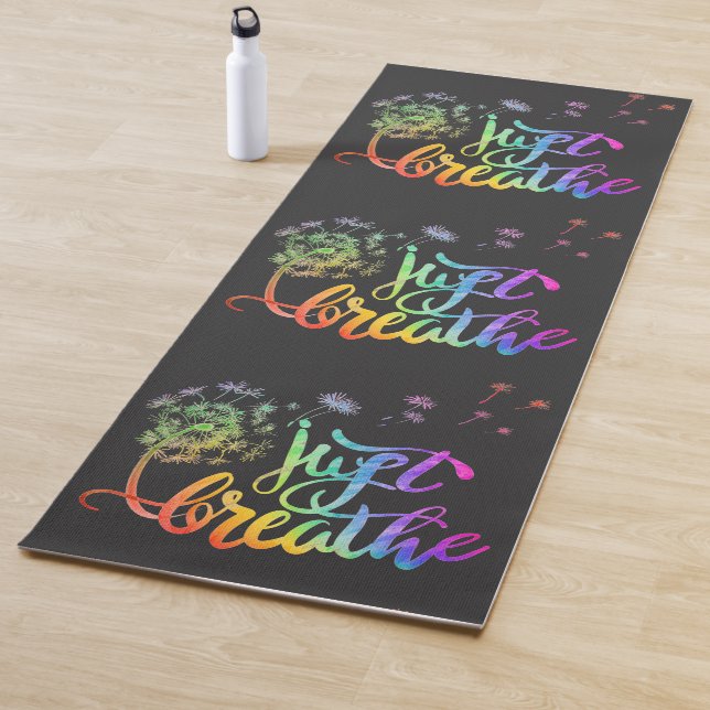 Tapete De Yoga Apenas respire o dandelion soprando no vento (In Situ)