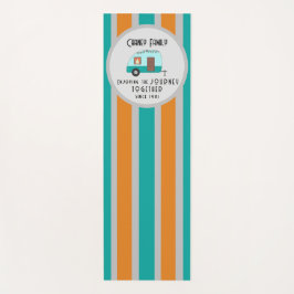 Tapete De Yoga Apreciando o Campo de Retro dos Primos de Viagem