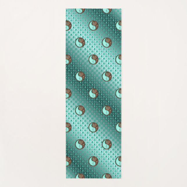 Tapete De Yoga Aquário e Cobra da Terra (Frente)