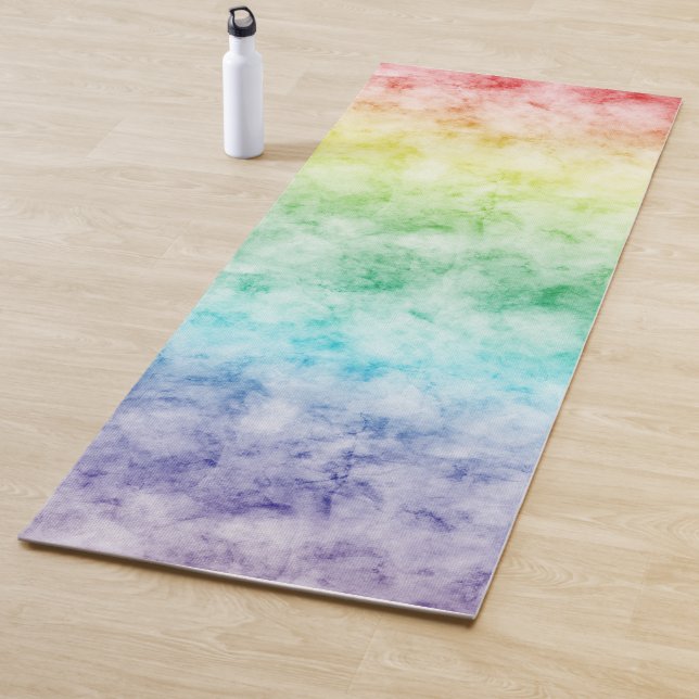 Tapete De Yoga Arco-Íris Aquarela (In Situ)