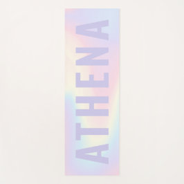 Tapete De Yoga Arco-íris pastel suave, moda, mínimo moderno