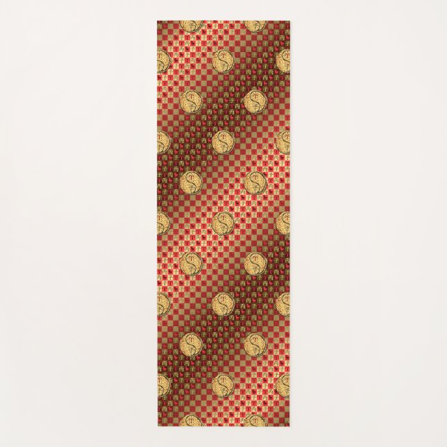 Tapete De Yoga Aries e Fire Rat (Frente)