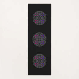 Tapete De Yoga Arte do caleidoscópio do volume treze