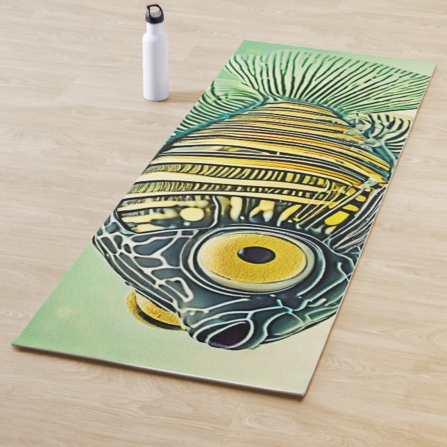 Tapete De Yoga Arte Estilizada de Peixes (In Situ)