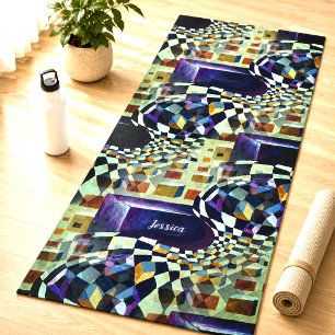 Tapete De Yoga Arte Moderna Abstrata Cosmopolita Tendência anos 8