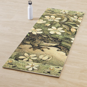 Tapete De Yoga Arte Neerlandesa Nouveau Toad e Dogwood