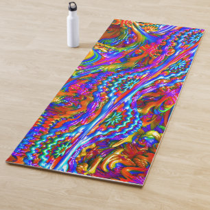 Tapete De Yoga Arte psicadélico super do Fractal