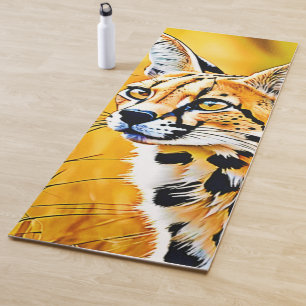 Tapete De Yoga Arte Serval Africana