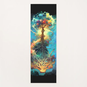 Tapete De Yoga árvore celeste da vida