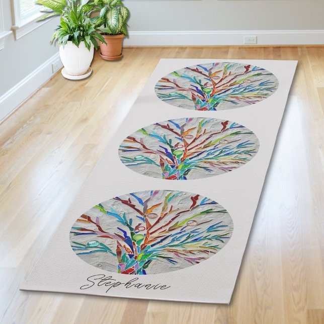 Tapete De Yoga Árvore da Vida Personalizada (Criador carregado)