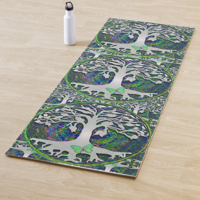 Tapete De Yoga Árvore de vida com borboleta (In Situ)