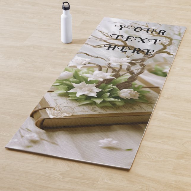 Tapete De Yoga Árvore florescente crescendo a partir de um livro  (In Situ)