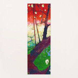 Tapete De Yoga Árvore florescente de ameixa (após Hiroshige), V