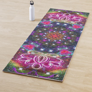 Tapete De Yoga Atmosférica Zen Lotus Star Kaleid