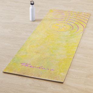 Tapete De Yoga AUM "Amarelo Imperial"
