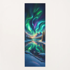 Tapete De Yoga Aurora Borealis Winter Yoga Mat 
